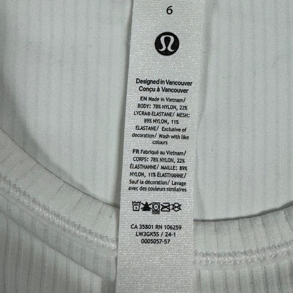 Lululemon All It Takes Ribbed Nulu Long-Sleeve Shirt - Size 6. - Picture 6 of 16